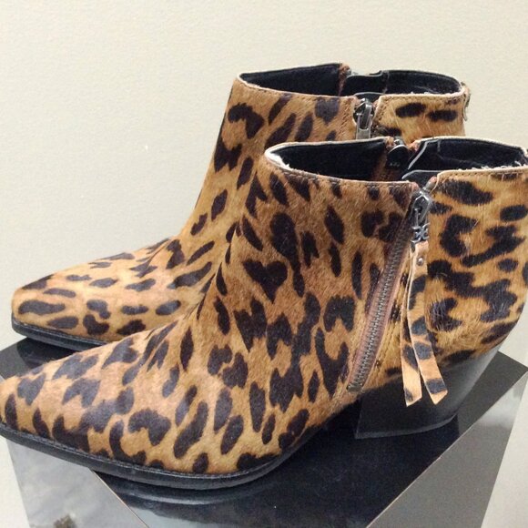 Sam Edelman Waldon Leopard Cheetah Booties Size 8 - Picture 2 of 7